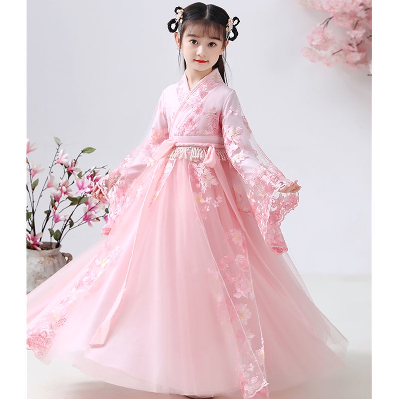 Hanfu children's Chinese style super FAIRY DRESS antique girl Sakura Princess Ru skirt Tang girl new