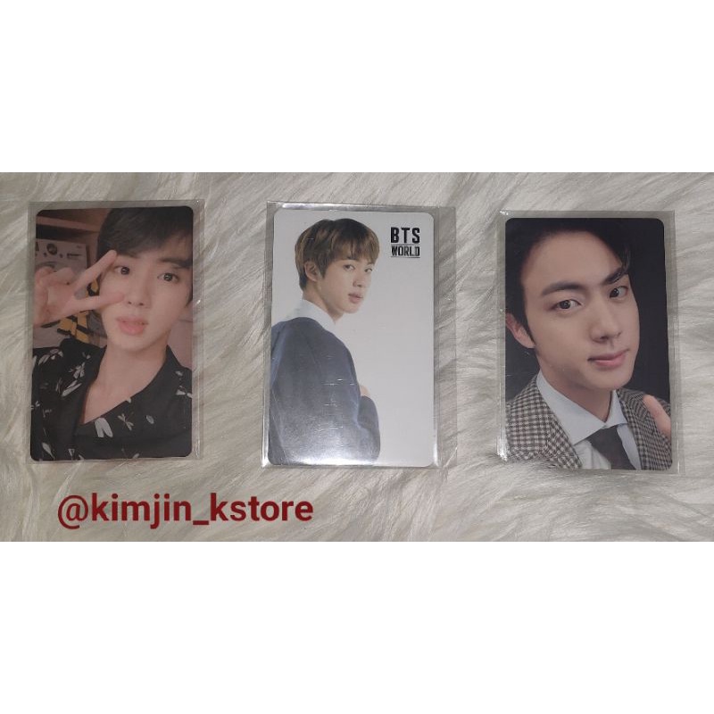 PHOTOCARD BTS JIN ALBUM PERSONA BTS WORLD MOTS7