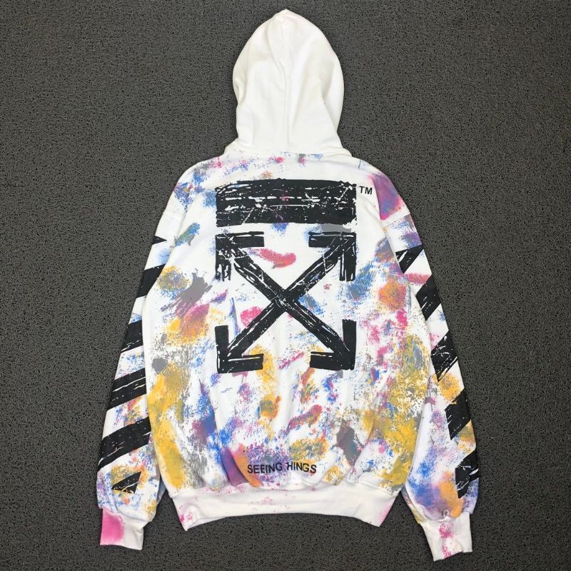 HODDIE OFF WHITE ABSTRAK BASIC | OUTERWARE | SWEATER