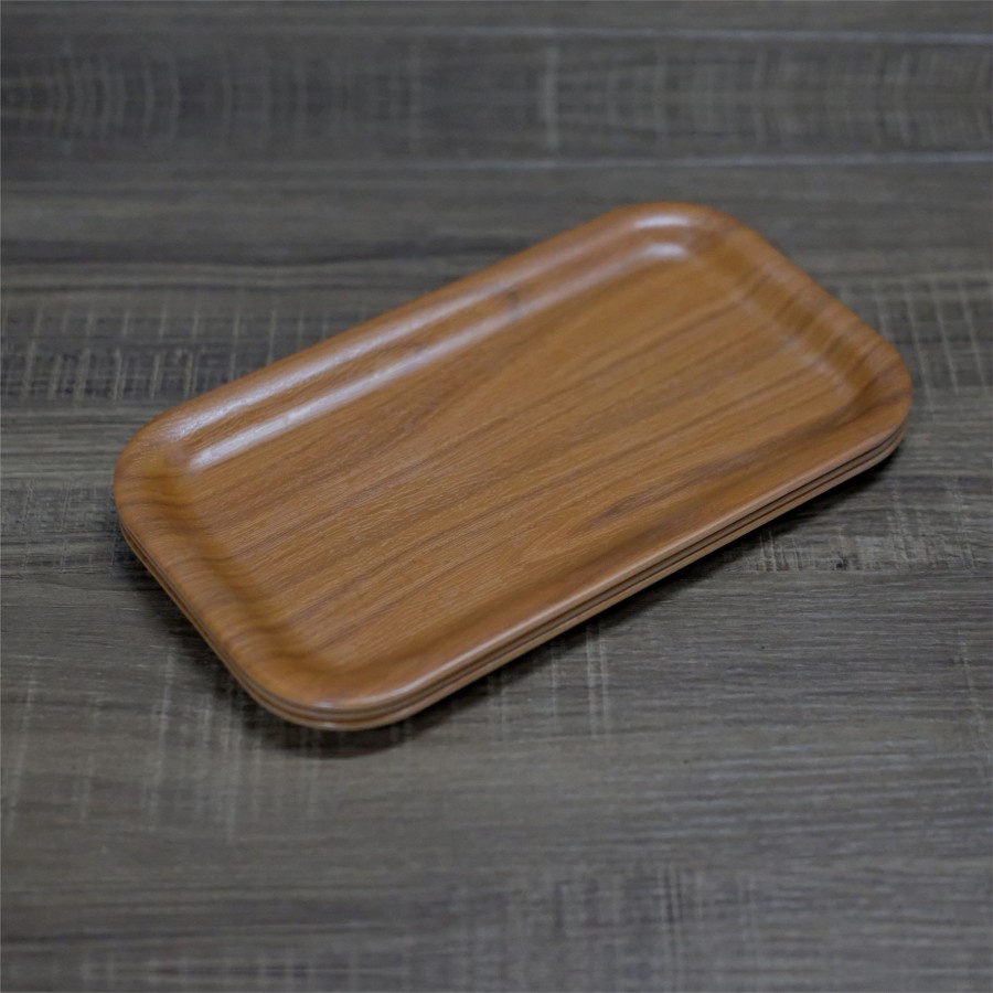 Nampan Bill Melamine Motif Kayu GLORI Ukuran 13.5x23.5 cm / Nampan Nota / Nampan Bon / Nampan Tempat Minum