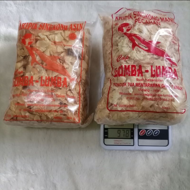 Jual Kripik Singkong Lumba Lumba Pecahan 950 1000 Gram Shopee Indonesia