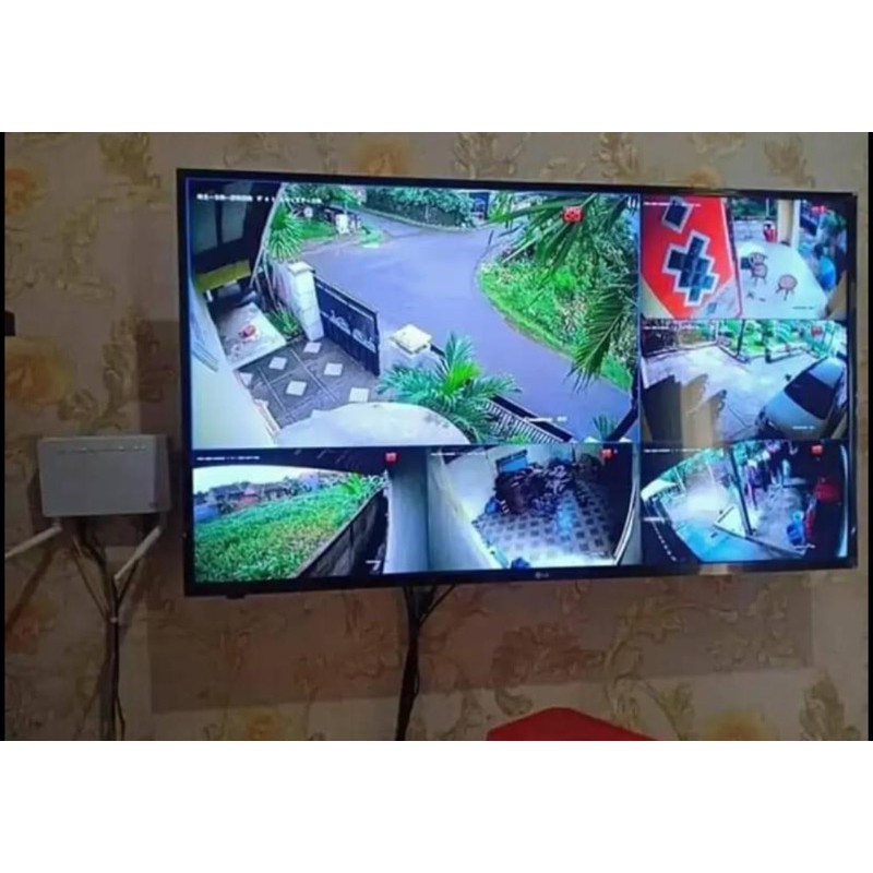 PAKET CCTV 4CHANNEL 4KAMERA 2Mp HDD 1TB