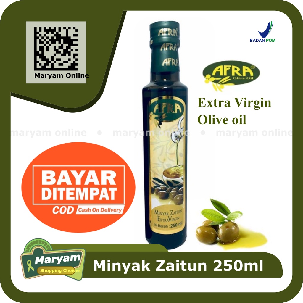 

Minyak Zaitun Afra 250 ml Extra Virgine Olive Oil