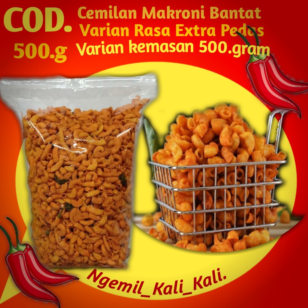 

Makroni bantat isi 500.gram Pedas Keriuk aroma daun jeruk