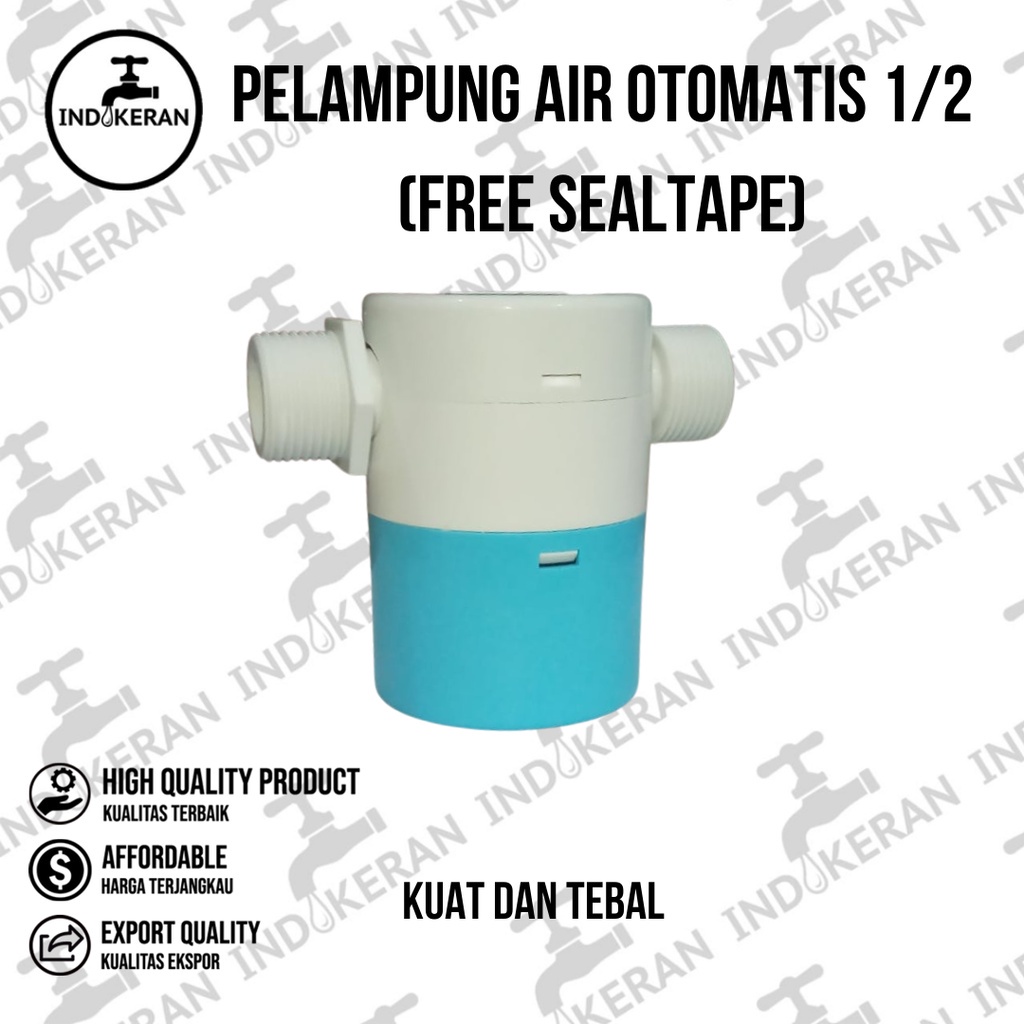 INDOKERAN - Pelampung Kran Air Otomatis Horizontal - 1/2 Inch