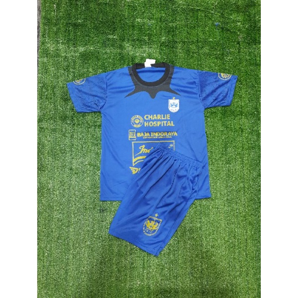 Jersey Sepak  bola anak tim PSIS Semarang terbaru warna biru sablon