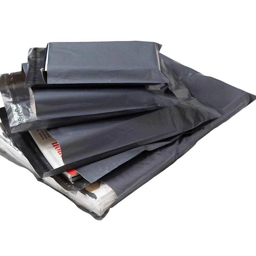 

★117★H Plastik polymailer / kantong kurir dhl uk 25x40 black glossy isi 100 lembar❝Produk⭐.viral❝