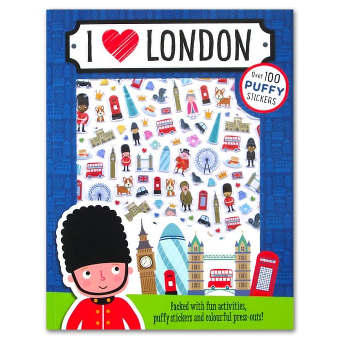 

BUKU IMPORT PUFFY STICKER ACTIVITY BOOK LONDON 100 STICKERS