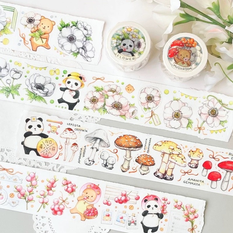 

[Sample] EverEin Flower & Mushroom Washi Tape