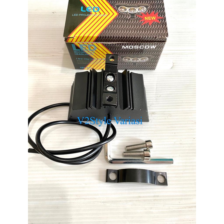 Lampu SOROT 3 Mata Owl Cree Sorot Mini 3 LED ULTRAFIRE Motor Sepeda Mobil UltraRare 12V 80V 30 Watt Nmax Pcx Beat Vario Scoopy Revo Supra Sonic Mio Xeon Jupiter Maxi Lexi Aerox Xride Fino Soul Freego  R25 KLX Crf Trail Genio Cros Vixion Byson Forza Scorpi