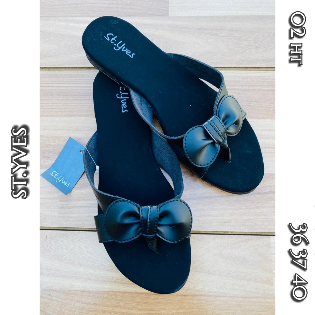 sandal st.yves pita hitam