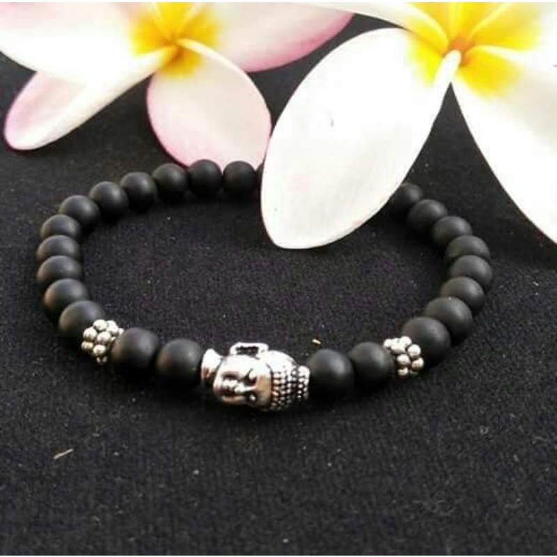 Gelang Pasupati Bali Black Onyx 6mm