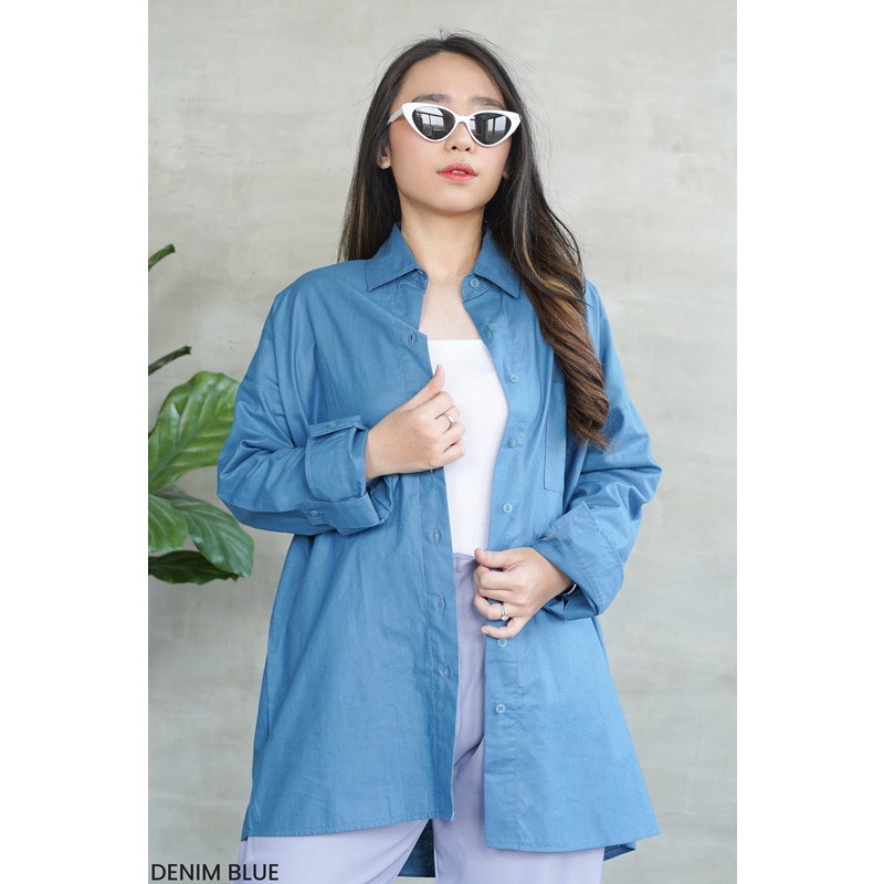 Kemeja Speci Boyfriend Long Shirt