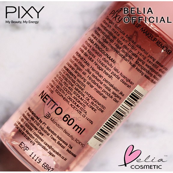 ❤ BELIA ❤ PIXY Make Up Remover 60ml | Eye &amp; Lip Penghapus Waterproof Makeup