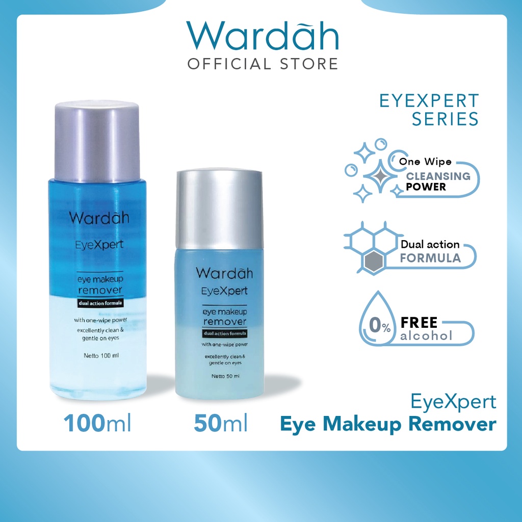 Wardah EyeXpert Eye &amp; Lip Makeup Remover - Pembersih MakeUp Waterproof  - BISA COD