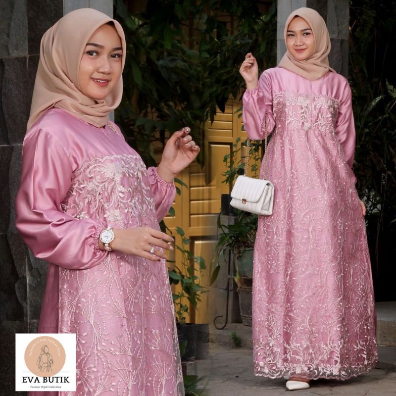 GAMIS PESTA MEWAH FARASYA/ BAJU PESTA MUSLIM / SERAGAMAN BRIDESMAID