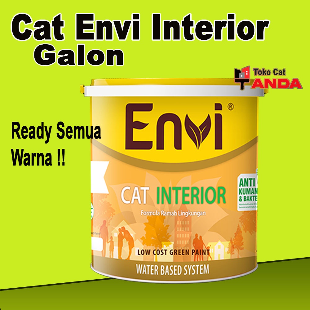 Jual Cat Tembok Cat Tembok Envi Cat Envi Interior Cat Envi Cat Interior Galon Shopee Indonesia 0729