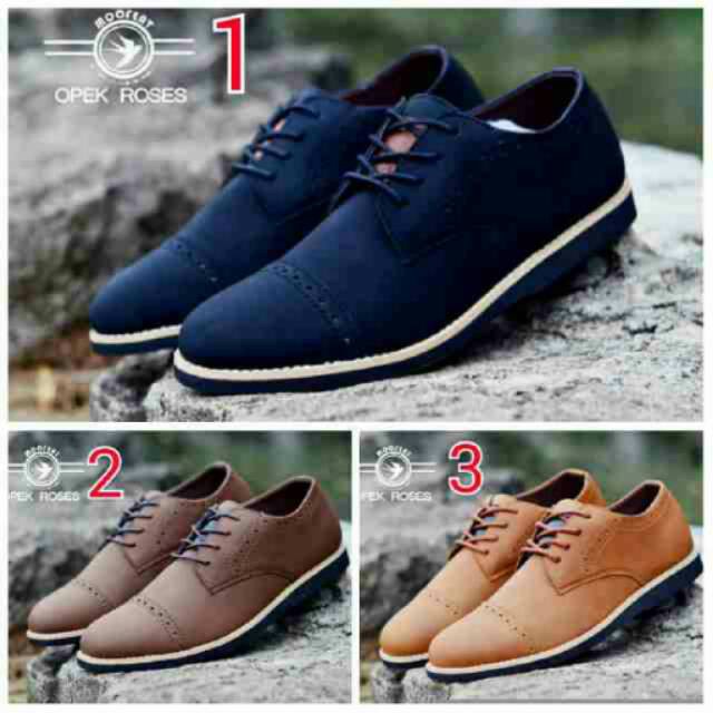 Fashion sepatu pria sepatu casual pria sepatu Mofeat opek roses original