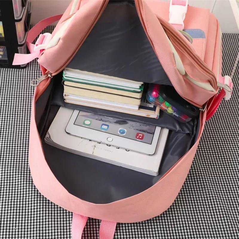 TAS RANSEL WANITA BACKPACK SEKOLAH SMA FASHION KOREA ANTI MALING CEWEK