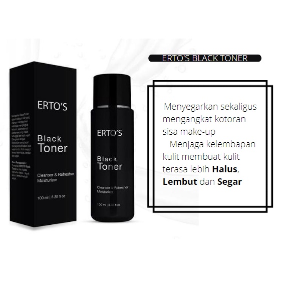 KINDSTORE❤ | Ertos Black Toner FACE CLEANCER REFRESHNER