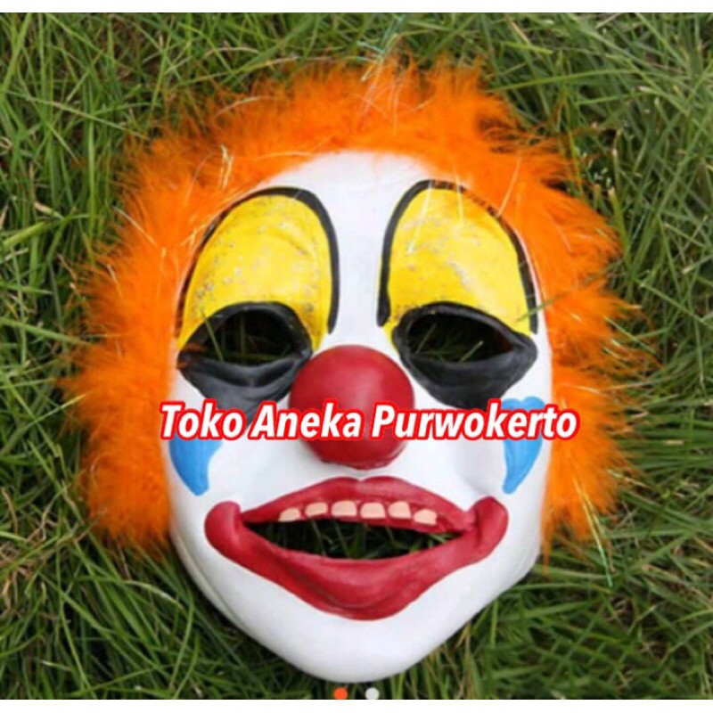 TOPENG BADUT LUCU MURAH ULTAH PESTA KARNAVAL FESTIVAL DINO DEWASA CLOWN COSPLAY