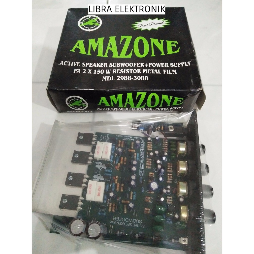 Kit Power Aktive Ampli Plus Subwofer Dan Power Supply AMAZONE