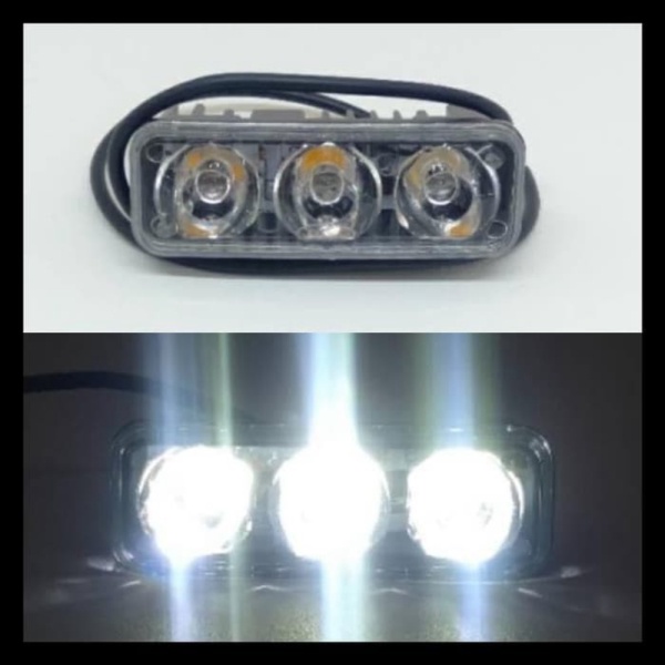 Lampu LED Tembak Sorot Cree Bar 3 Mata 9 Watt Kotak Kecil