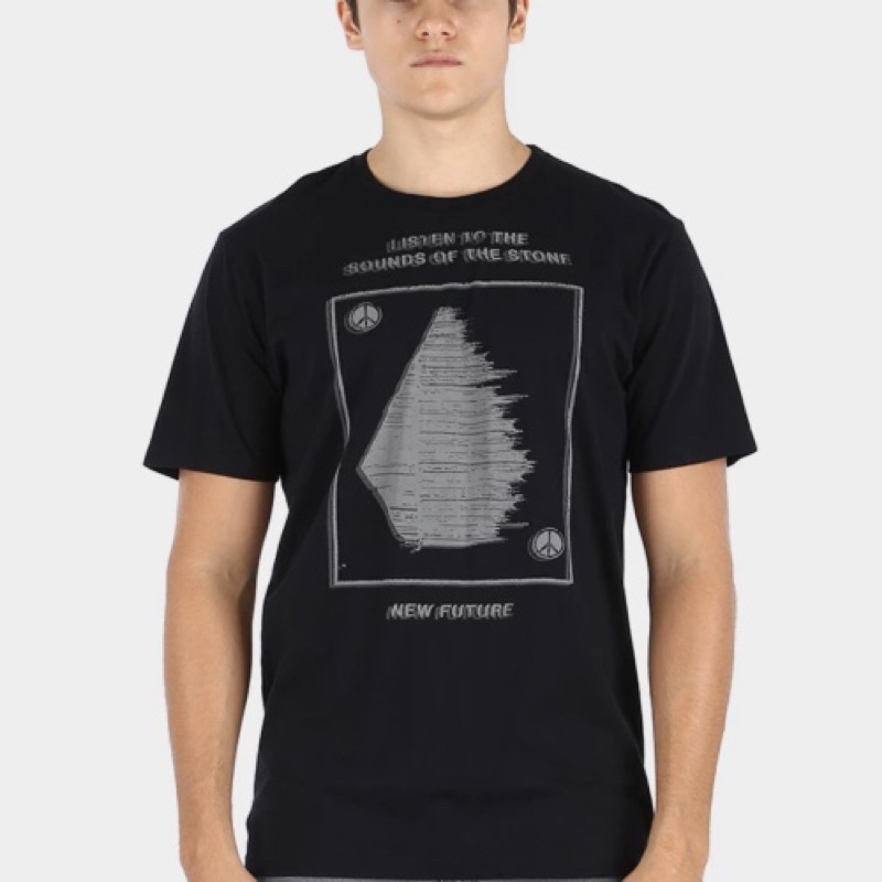 volcom baju kaos hitam pria original 100% sale