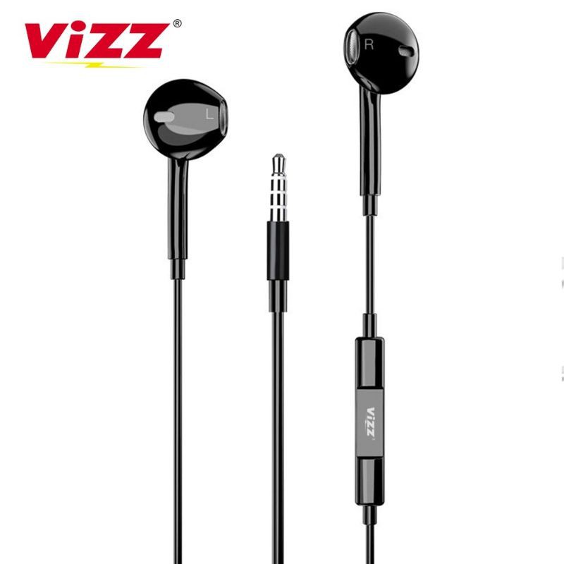 Handsfree Vizz E02 Stereo Headset Vizz Microphone Original Vizz