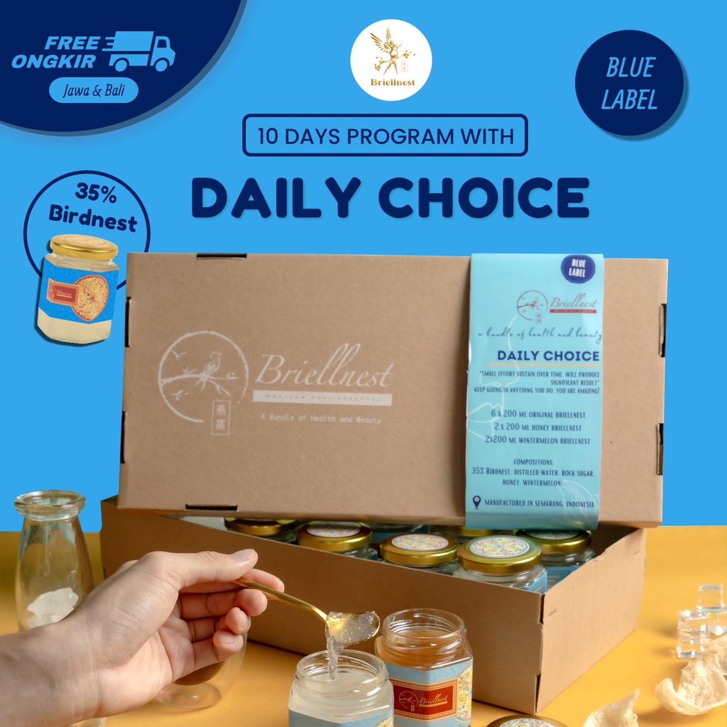 

BRIELLNEST DAILY CHOICE Minuman Sarang Burung Walet [10 x 200ml]