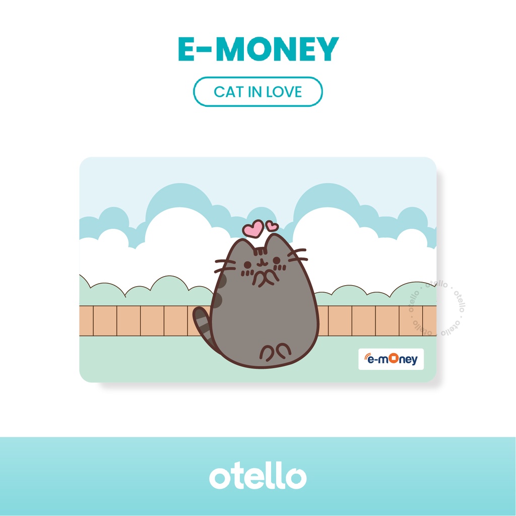 Kartu E-Money Pucheen Cat eMoney Card eToll Mandiri UV Print Kucing Cetak