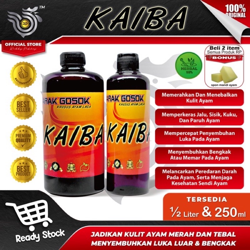 Arak Gosok Khusus Ayam Laga KAIBA 500ml
