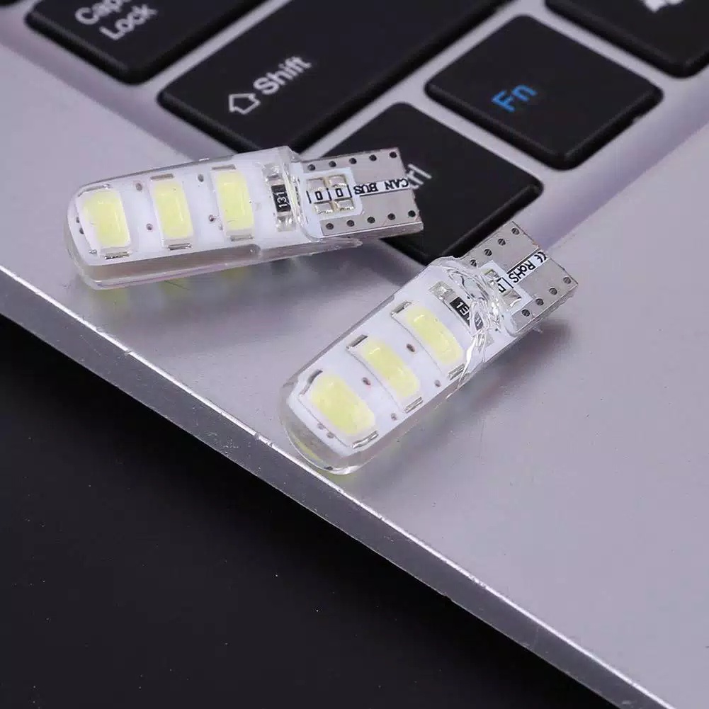 Led T10 CRYSTAL JELLY Mode DIAM 6 Mata Lampu LED Senja Sein Motor Mobil