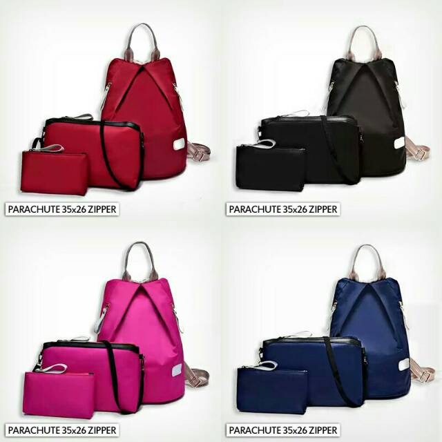 TAS WANITA RANSEL 3IN1 . SO.6500 #ransel set #set 3in1 #serba murah # tas murah # tas 3in1 # tasp