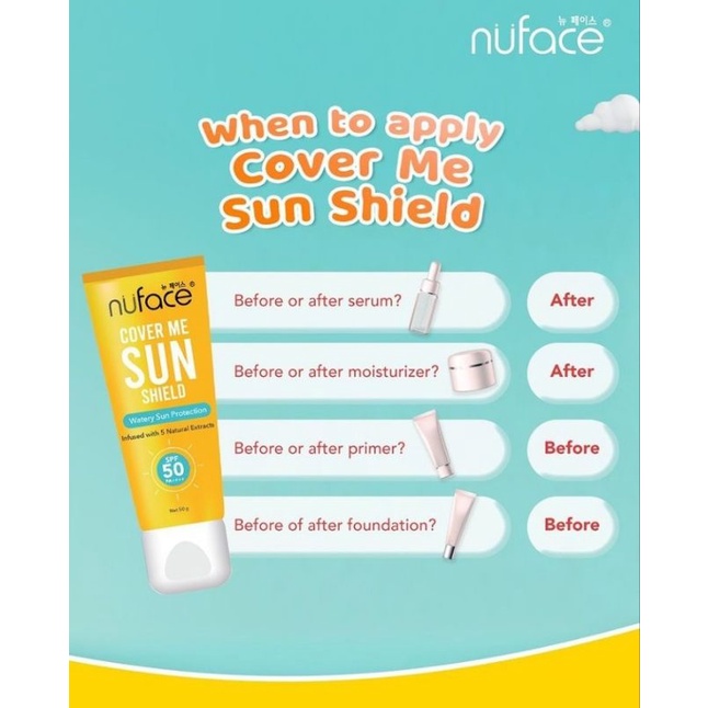 Nuface Cover Me Sun Shield 50g