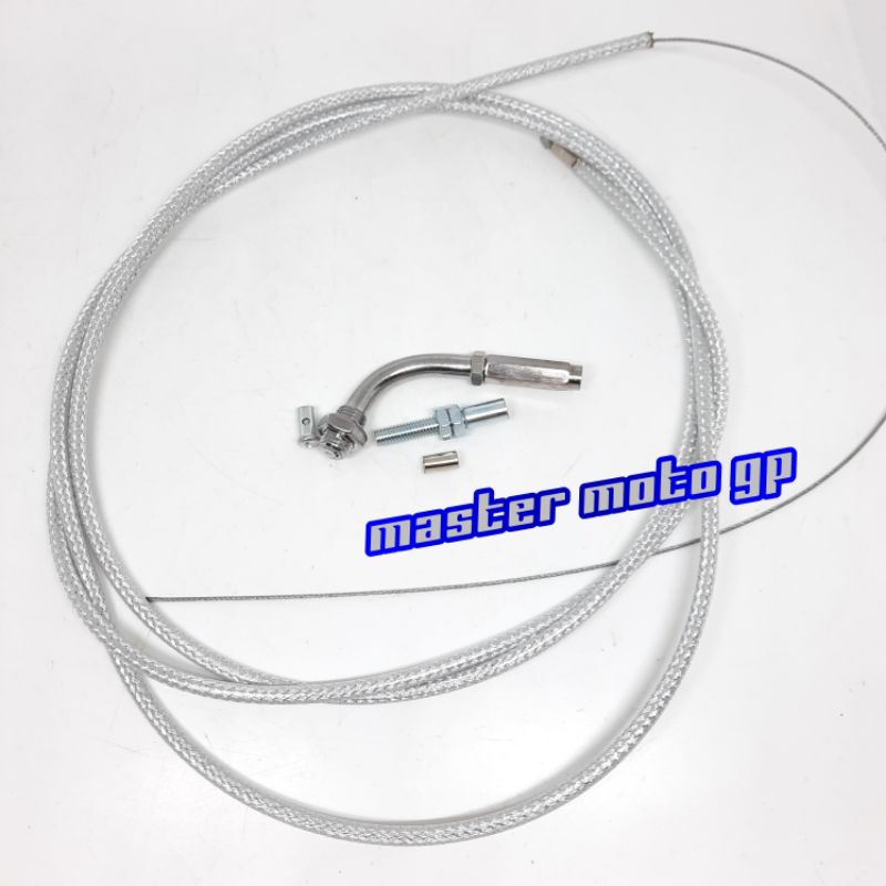 Tali Gas Spontan Serat thailand Domino Kabel gas serat 190cm Universal beat - nouvo - mio - xeon - nouvo - klx - vario - Rxking - Vixion - satria fu - cb - sonic - ninja