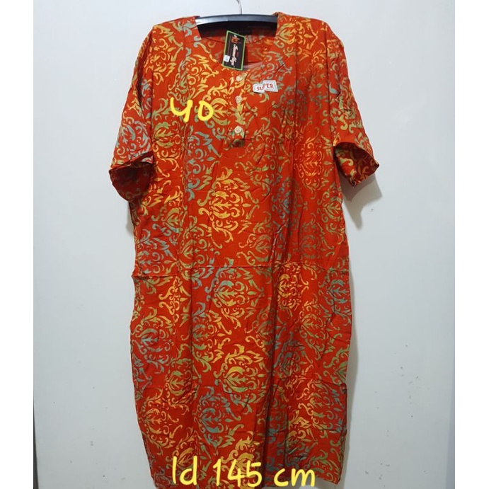 YULI - DASTER L5 REMEK LD 140 - 150 CM PB 110 CM BATIK KENCANA UNGU LABEL HITAM KUH-No 40