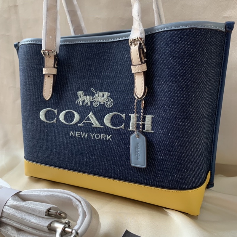 Coach Mollie Tote In Colorblock(C4085)