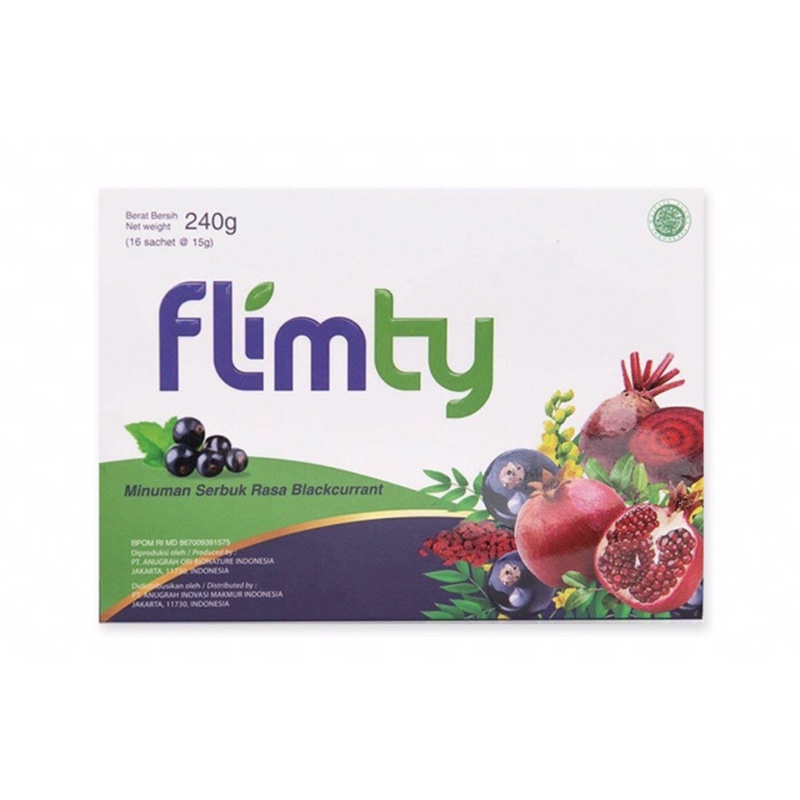 Flimty fiber per sachet ( minuman herbal serat detox )