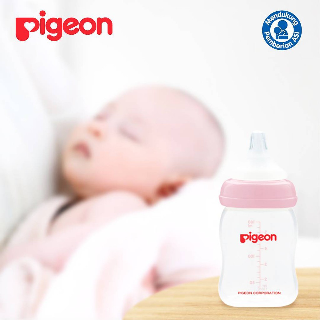 PIGEON Botol Susu PP Wide Neck P-Plus Nipple