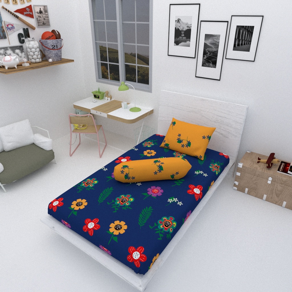 Sprei Lovella Single 120 X 200 - Neon - Sprei Lembut Dan Tidak Mudah Luntur