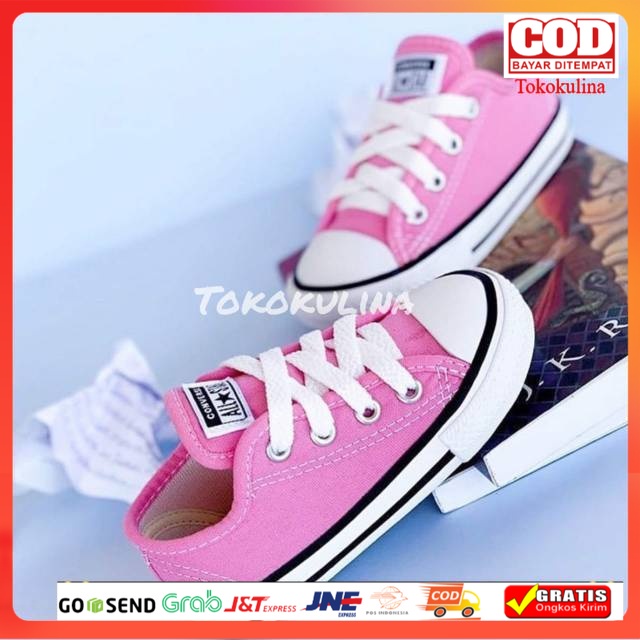 SEPATU ANAK PEREMPUAN CONVERSE ALLSTAR WARNA PINK PREMIUM MADE IN VIETNAM