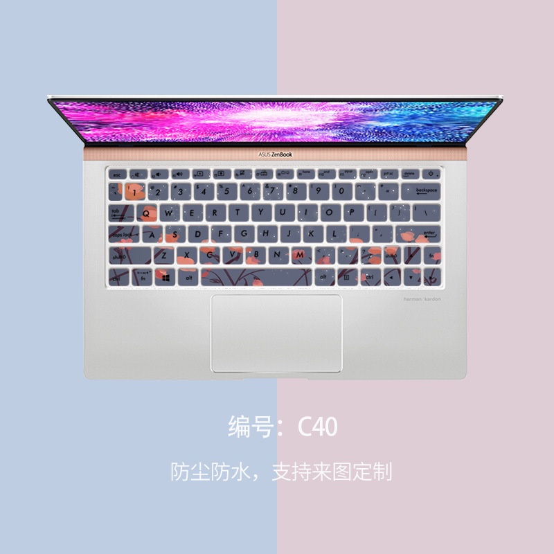 Film Pelindung Keyboard Motif Kartun Bunga Untuk ASUS Inspiron U2 U3300 Deluxe13 &quot;U3300 ZenBook 13 (UX333)