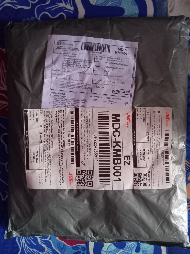 Blus Kombi Daun Lawasan Batik Wanita Atasan Cewek Modern Premium Katun Kancing Depan Motif Warna