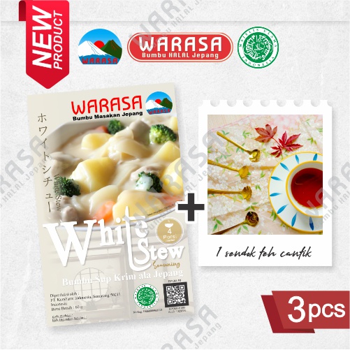 

WARASA White Stew 3pcs | Free 1 Sendok Teh