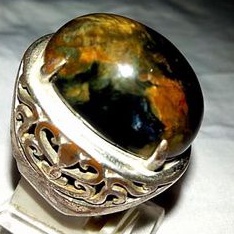 cincin batu akik pancawarna Garut natural original