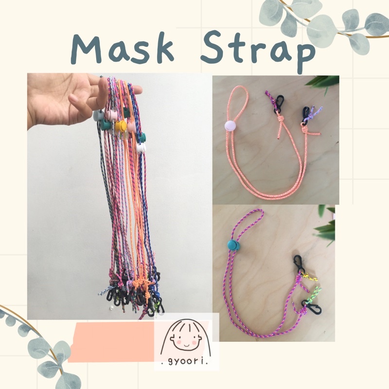 Strap Mask / Tali Masker / Konektor Masker / Kalung Masker Handmade Tali murah