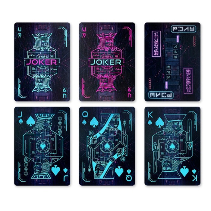 BICYCLE CYBERPUNK CYBERCITY playing card kartu remi poker sulap import premium