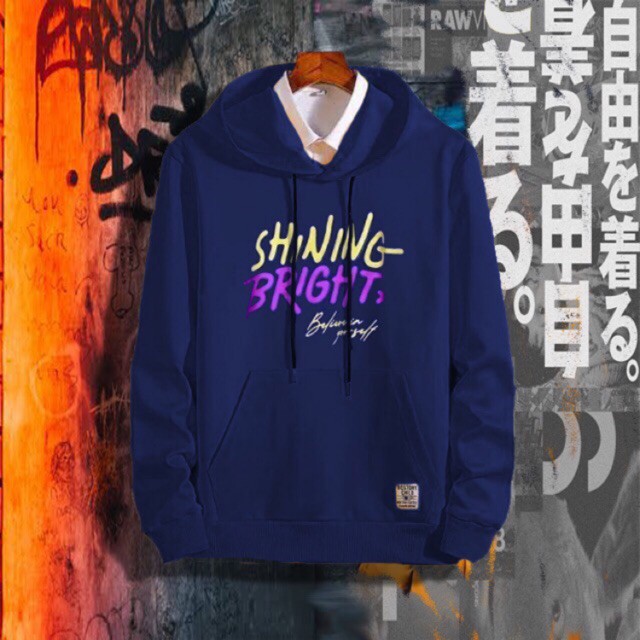 JAKET SWEATER HOODIE SHINING BRIGHT NAVY UNISEX