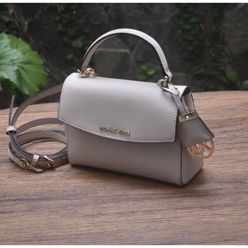 MK AVA XS CROSSBODY LEATHER SOFT PINK